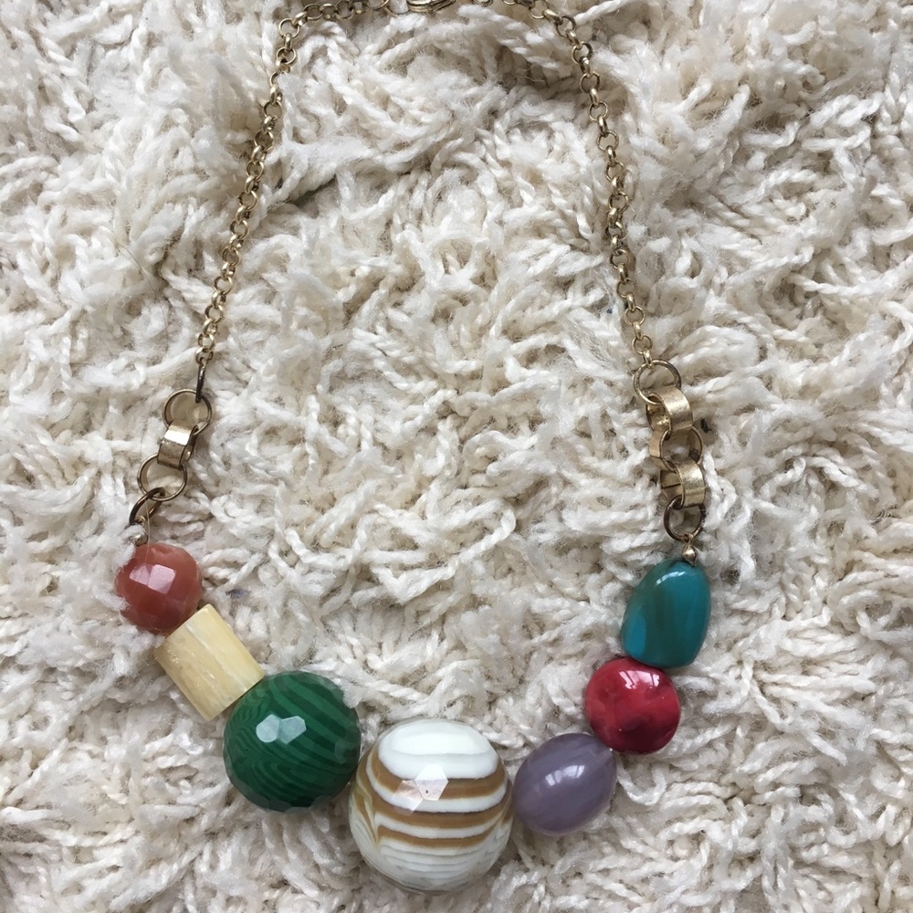 Anthropologie statement beaded necklace - Picture 1 of 1